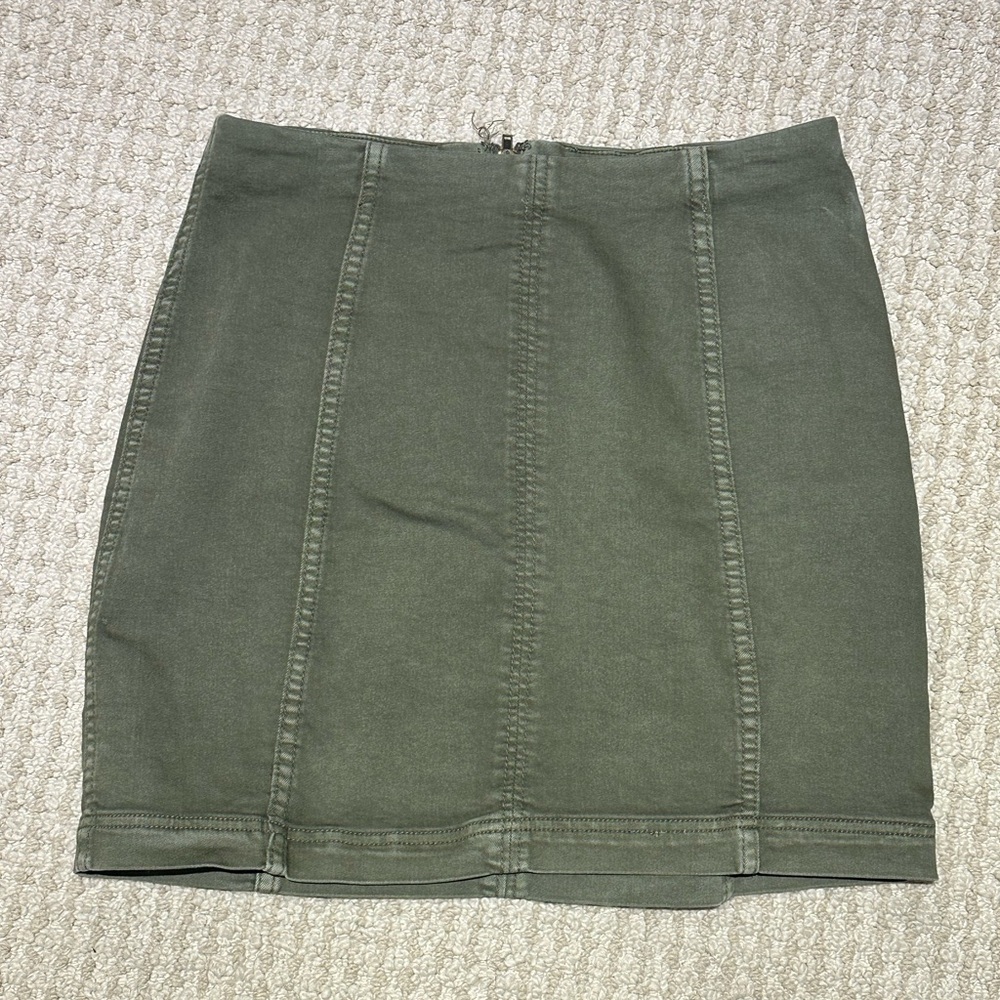 Olive Green Women's Skirt